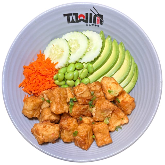 Ginger Tofu Poke Bowl.